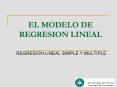 EL MODELO DE REGRESION LINEAL
