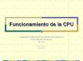 Funcionamiento de la CPU