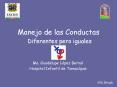 Manejo de las Conductas Diferentes pero iguales