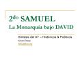 2do SAMUEL La Monarqua bajo DAVID