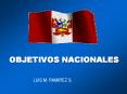 OBJETIVOS NACIONALES