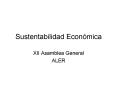 Sustentabilidad Econmica