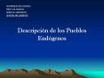 Descripcin de los Pueblos Endgenos