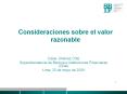 Consideraciones sobre el valor razonable