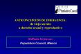 ANTICONCEPCIN DE EMERGENCIA: de viejo secreto a derecho sexual y reproductivo