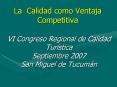 La Calidad como Ventaja Competitiva