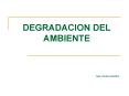DEGRADACION DEL AMBIENTE