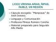 LICEO VIRGINA ARIAS, IPAS, UBLE, VIII REGIN