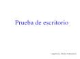 Prueba de escritorio