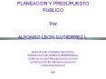 PLANEACION Y PRESUPUESTO