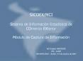 SICOEXMCI Sistema de Informacin Estadstica de COmercio EXterior Mdulo de Captura de Informacin