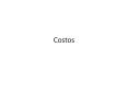 Costos