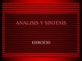 ANALISIS Y SINTESIS