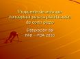Propuesta de enfoque conceptual para la planificacin de corto plazo