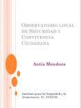 Observatorio local de Seguridad y Convivencia Ciudadana