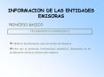 INFORMACION DE LAS ENTIDADES EMISORAS