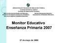 Presentacin del Monitor Educativo de Enseanza Primaria 2003