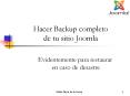 Hacer Backup completo de tu sitio Joomla