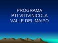 PROGRAMA PTI VITIVINICOLA VALLE DEL MAIPO