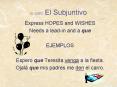 III' C5P2 El Subjuntivo