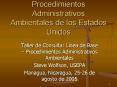 Procedimientos Administrativos Ambientales de los Estados Unidos