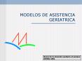 MODELOS DE ASISTENCIA GERIATRICA