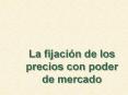 La fijacin de los precios con poder de mercado