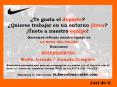 Buscamos personas que quieran compaginar su pasin por el deporte con el trato al cliente en nuestras