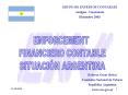 COMPARACION ENTRE NORMAS CONTABLES ARGENTINAS Y NORMAS INTERNACIONALES DE CONTABILIDAD