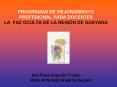 PROGRAMAS DE MEJORAMIENTO PROFESIONAL PARA DOCENTES LA FAZ OCULTA DE LA REGIN DE GUAYANA