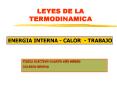 LEYES DE LA TERMODINAMICA