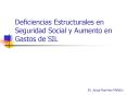 Deficiencias Estructurales en Seguridad Social y Aumento en Gastos de SIL