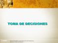 TOMA DE DECISIONES