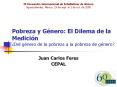 Pobreza y Gnero: El Dilema de la Medicin Del gnero de la pobreza a la pobreza de gnero