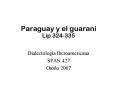 Paraguay y el guaran Lip 324335