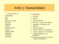 Artes y Humanidades