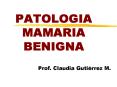 PATOLOGIA MAMARIA BENIGNA
