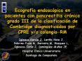 Ecografa endoscpica en pacientes con pancreatitis crnica grado III de la clasificacin de Cambridge d