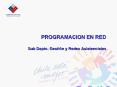 PROGRAMACION EN RED Sub Depto' Gestin y Redes Asistenciales