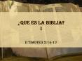 Que Es la biblia i
