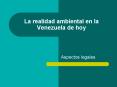 La realidad ambiental en la Venezuela de hoy