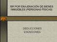 ISR POR ENAJENACIN DE BIENES INMUEBLES PERSONAS FSICAS