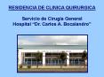 RESIDENCIA DE CLINICA QUIRURGICA