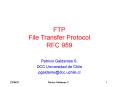 FTP File Transfer Protocol RFC 959