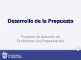 Desarrollo de la Propuesta