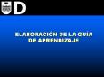 ELABORACIN DE LA GUA DE APRENDIZAJE