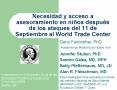 Necesidad y acceso a asesoramiento en nios despus de los ataques del 11 de Septiembre al World Trade