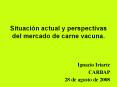 Situacin actual y perspectivas del mercado de carne vacuna'