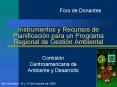 Instrumentos y Recursos de Planificacin para un Programa Regional de Gestin Ambiental