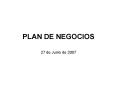 PLAN DE NEGOCIOS